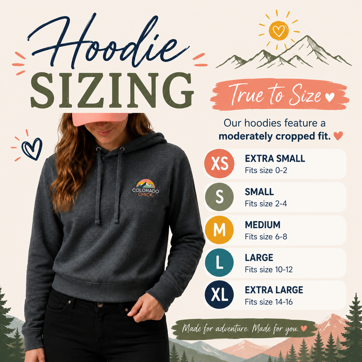 Authentically Colorado Cropped Hoodie