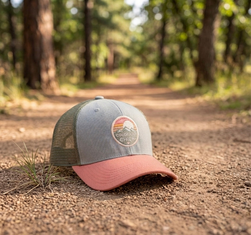 Youth Colorado Chick™ Light Grey Salmon Trucker Hat