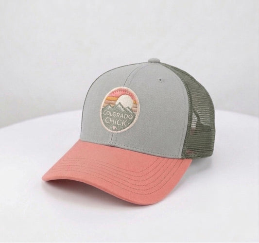 Youth Colorado Chick™ Light Grey Salmon Trucker Hat