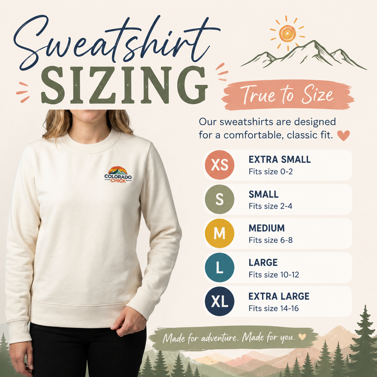 Authentically Colorado Cream Sweatshirt