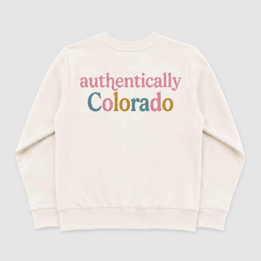 Authentically Colorado Cream Sweatshirt