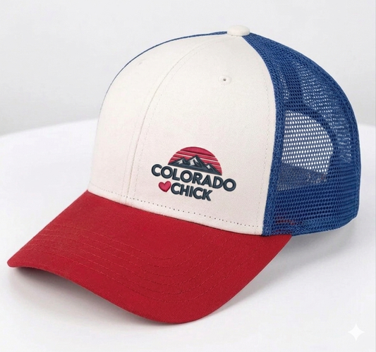 Colorado Chick™ Patriotic Trucker Hat