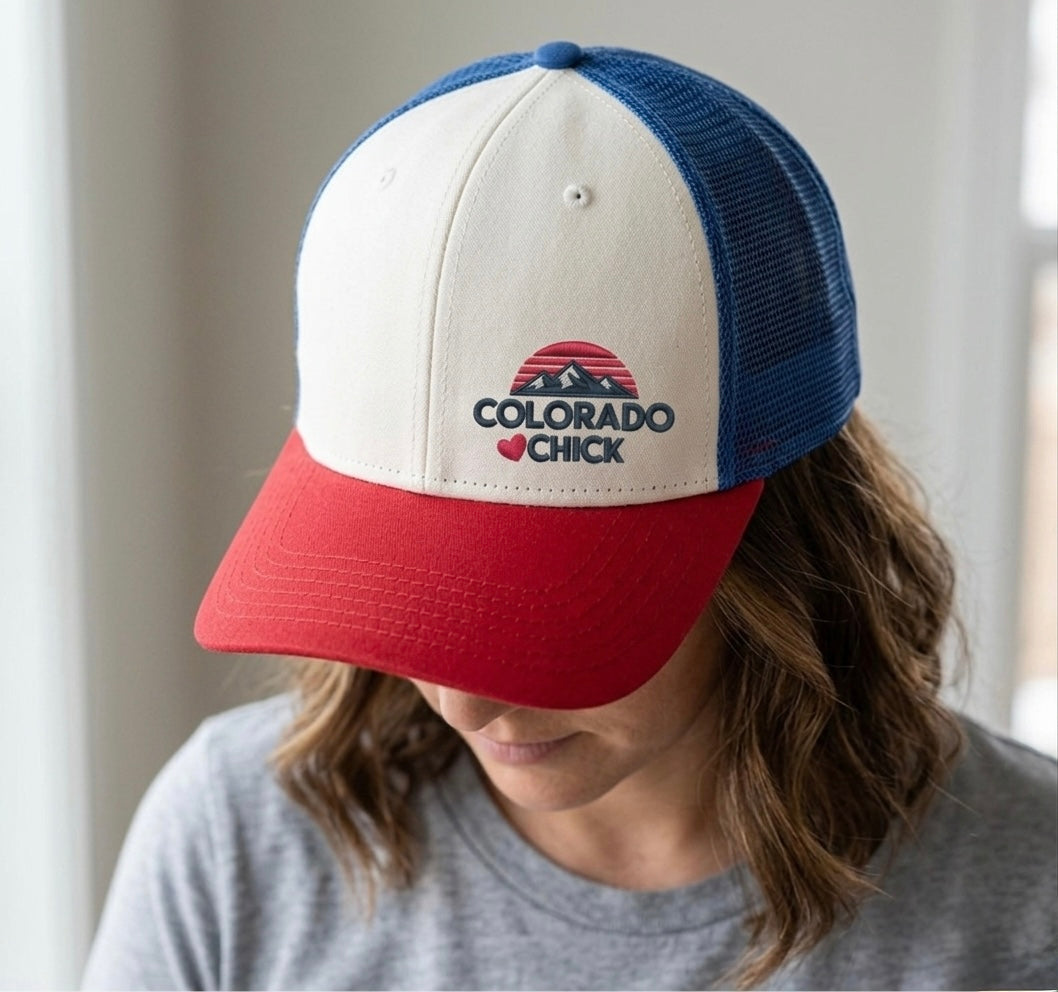 Colorado Chick™ Patriotic Trucker Hat