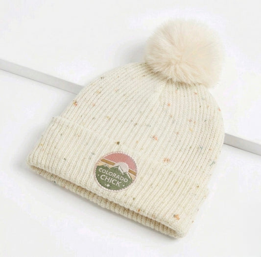 Colorado Chick Beanie in Cream