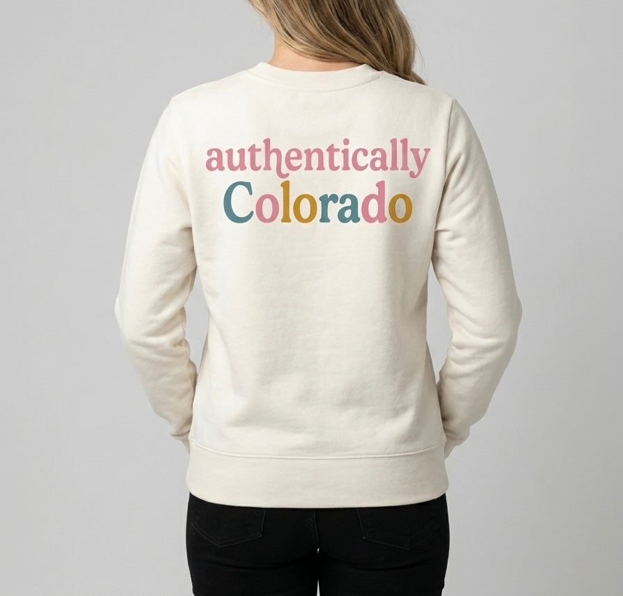 Authentically Colorado Cream Sweatshirt
