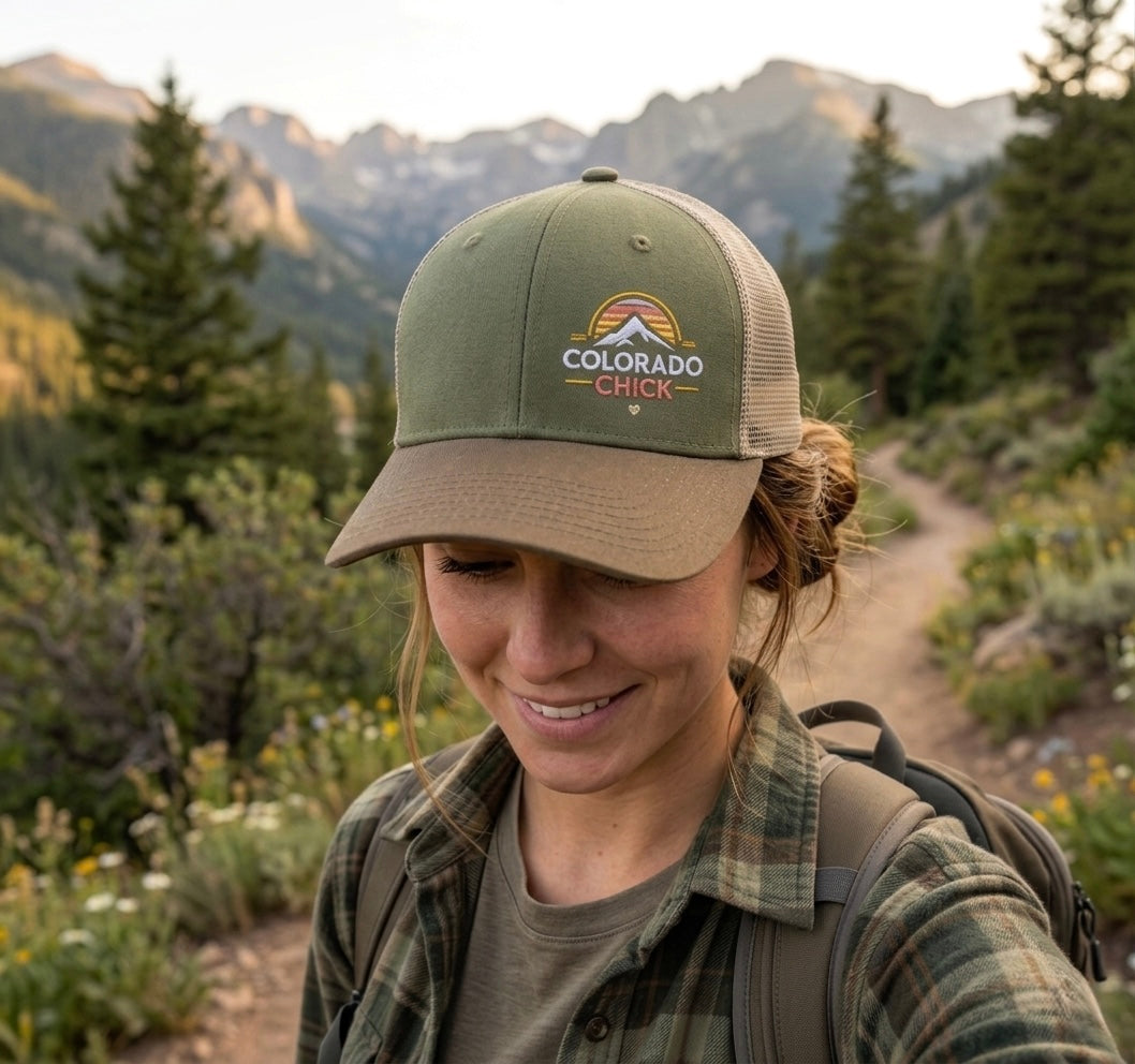 Colorado Chick™ Olive Trucker Hat