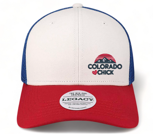 Colorado Chick™ Patriotic Trucker Hat