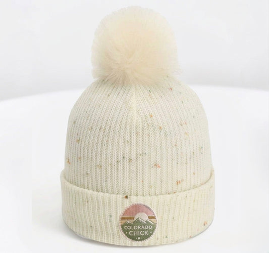 Colorado Chick Beanie in Cream