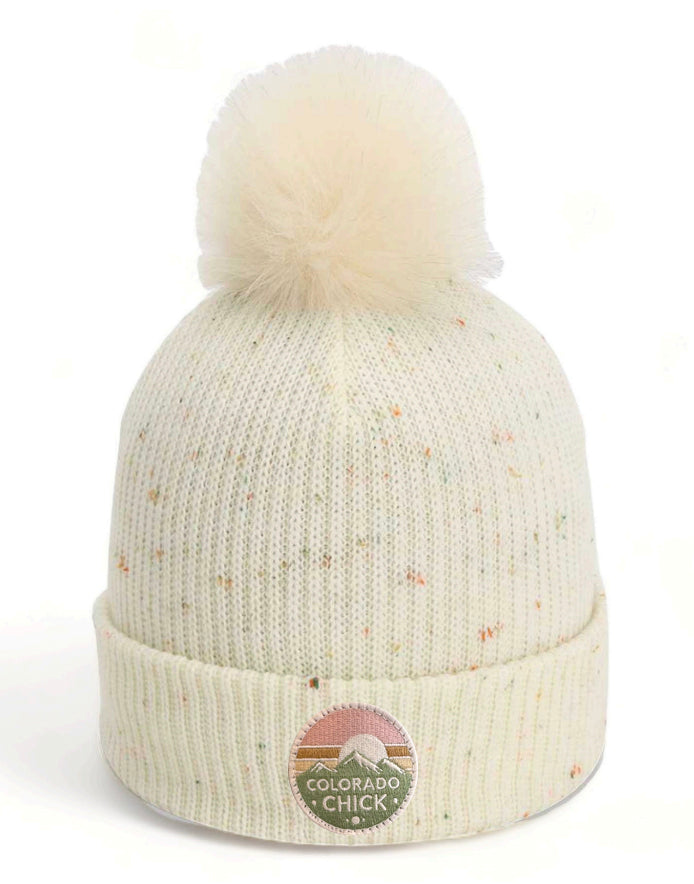 Colorado Chick Beanie in Cream