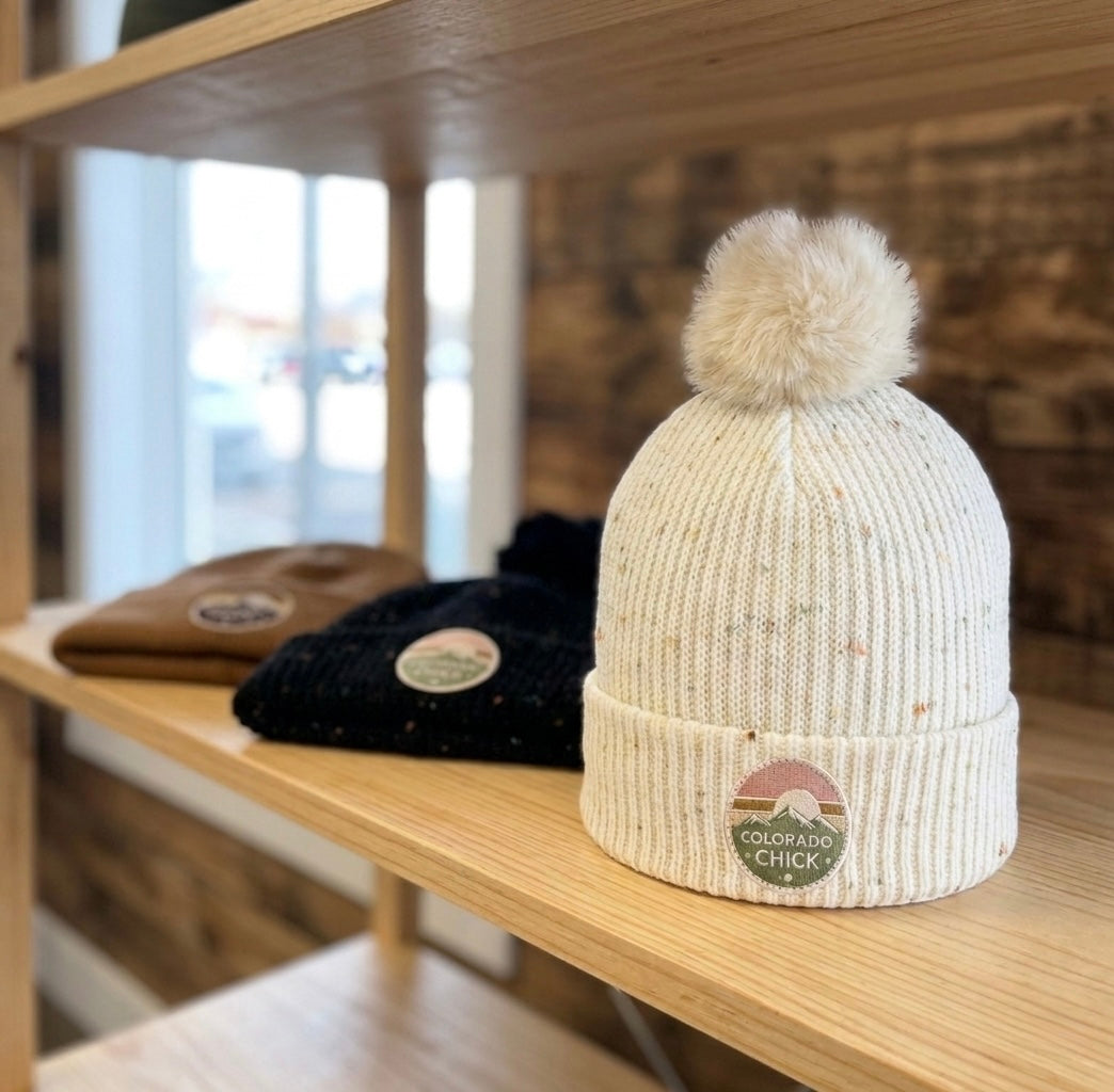 Colorado Chick Beanie in Cream