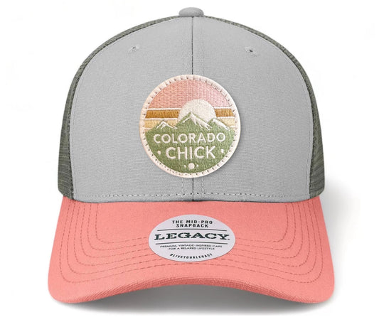 Colorado Chick™ Light Grey Salmon Trucker Hat