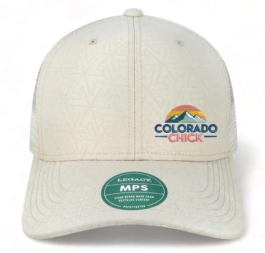 Colorado Chick™ Quilted White Trucker Hat